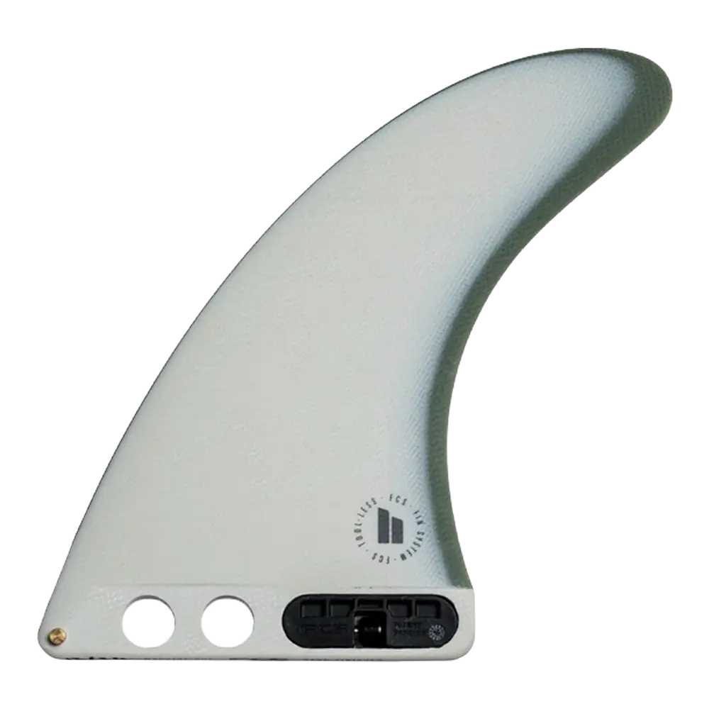 FCS II - Ailerons Single - FCS II Mid Single PGFibre de verre blanc Surf Hardware International