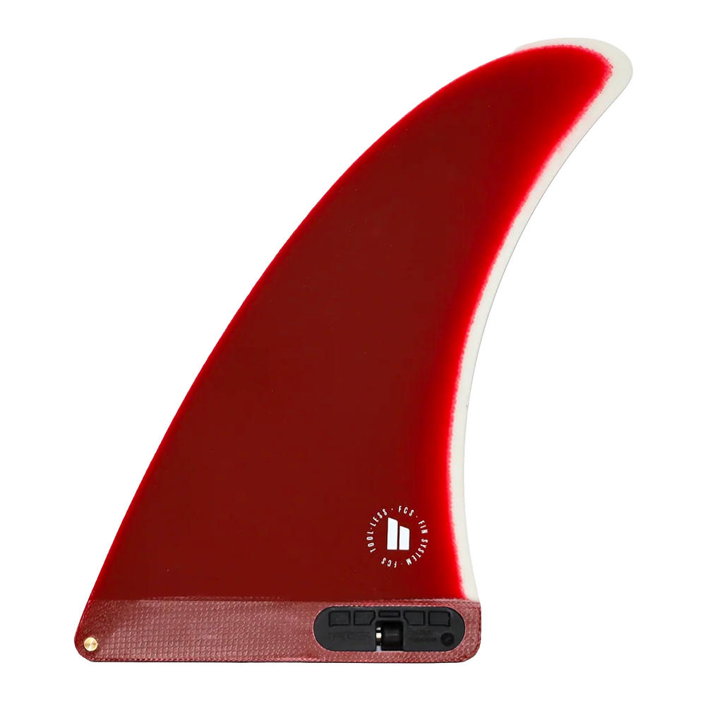 FCS II - Ailerons Single - Pivot Fibre de verre 8" Rust red Surf Hardware International