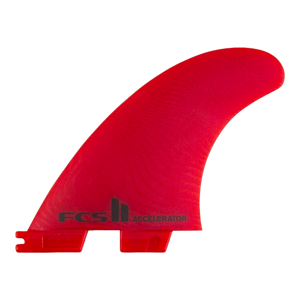 FCS II - Ailerons Thrusters - Accelerator Neo glass eco rouge Surf Hardware International