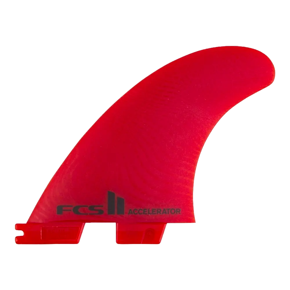 FCS II - Ailerons Thrusters - Accelerator Neo glass eco rouge Surf Hardware International