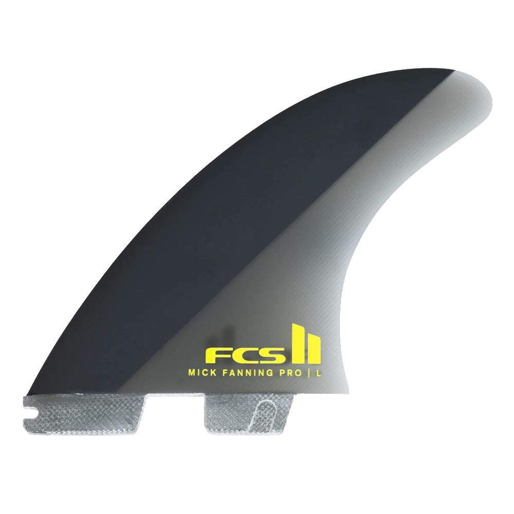 FCS II - Ailerons Thrusters - Mick Fanning pro Performance glass Noir Surf Hardware International