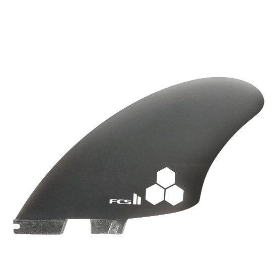FCS II - Ailerons Twins - CI keel Retail fins Fibre de verre noir Surf Hardware International