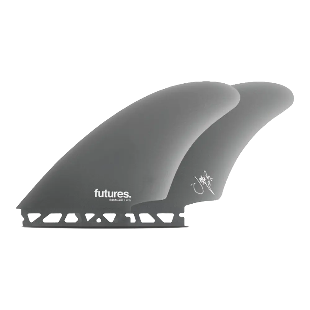 Futures - Ailerons Keels - McCallum Fibre de verre gris Viral surf