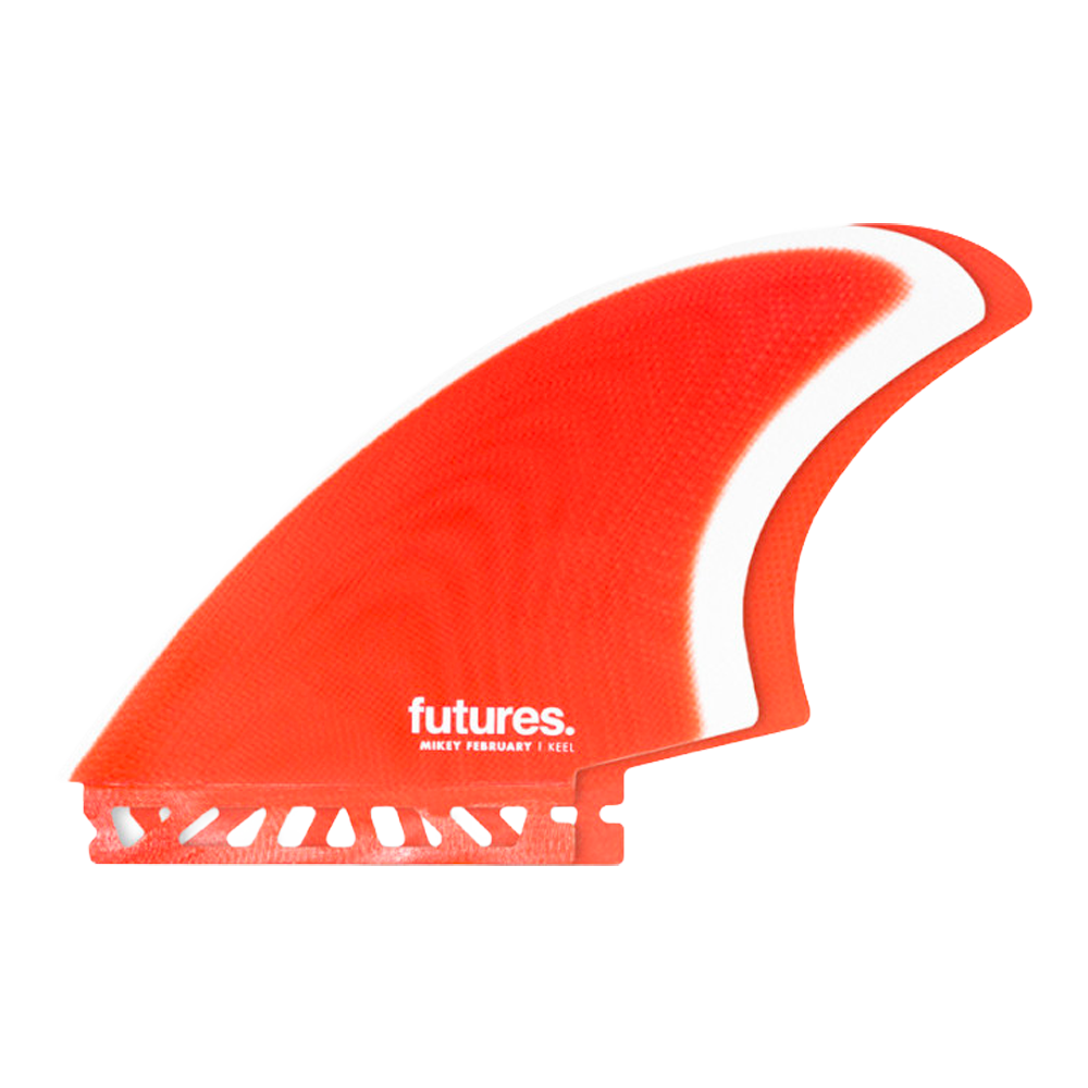 Futures - Ailerons Keels - Mikey February Fibre de verre rouge Viral surf