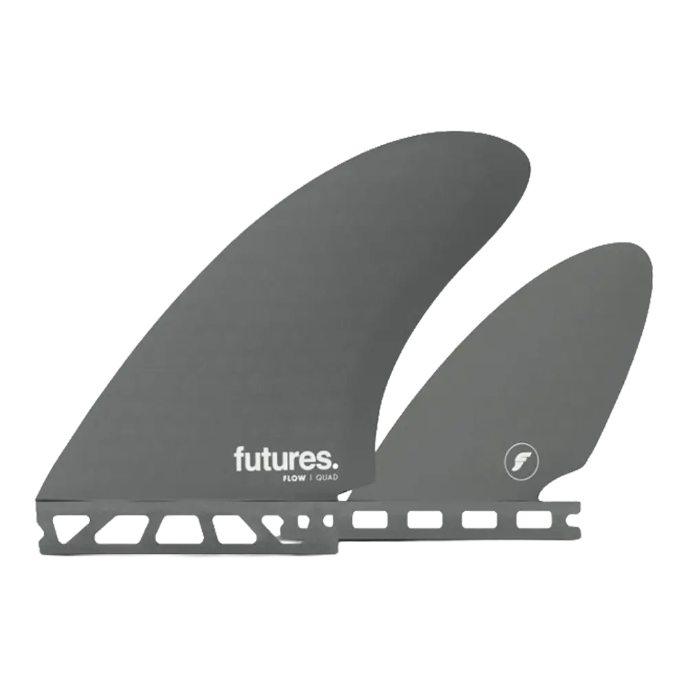 Futures - Ailerons Quad - Flow RTM Slate Honeycomb gris Viral surf