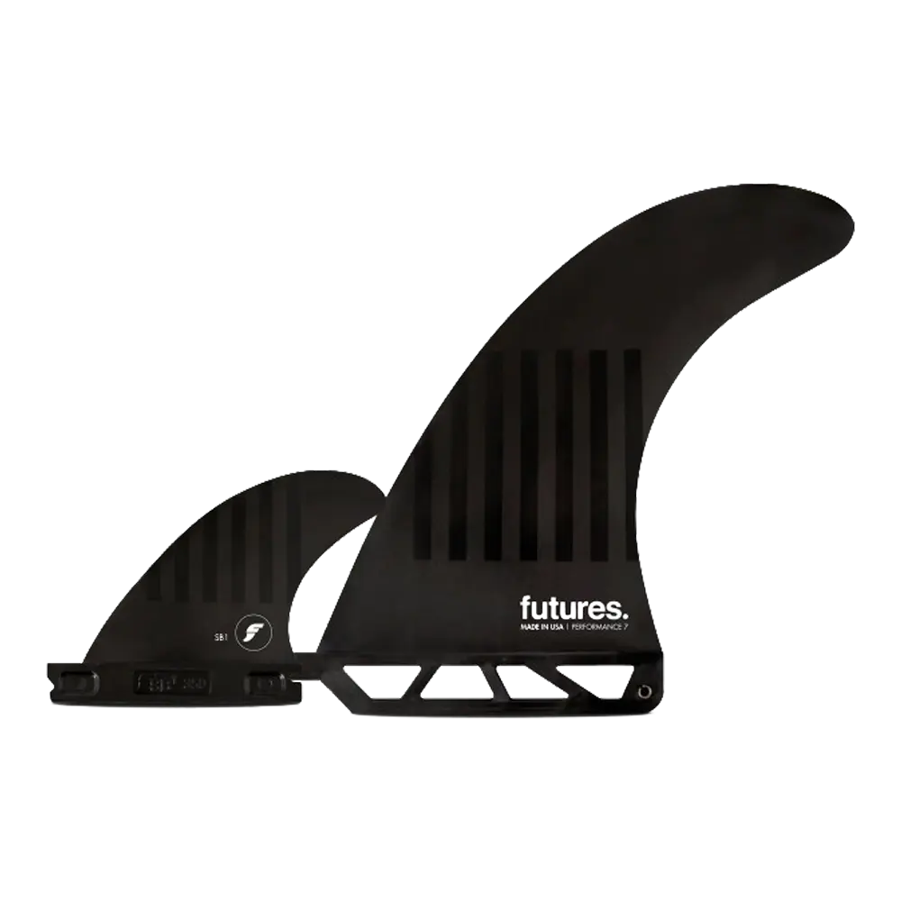 Futures - Ailerons Single - Alpha 2+1 Alpha netPlus noir Viral surf