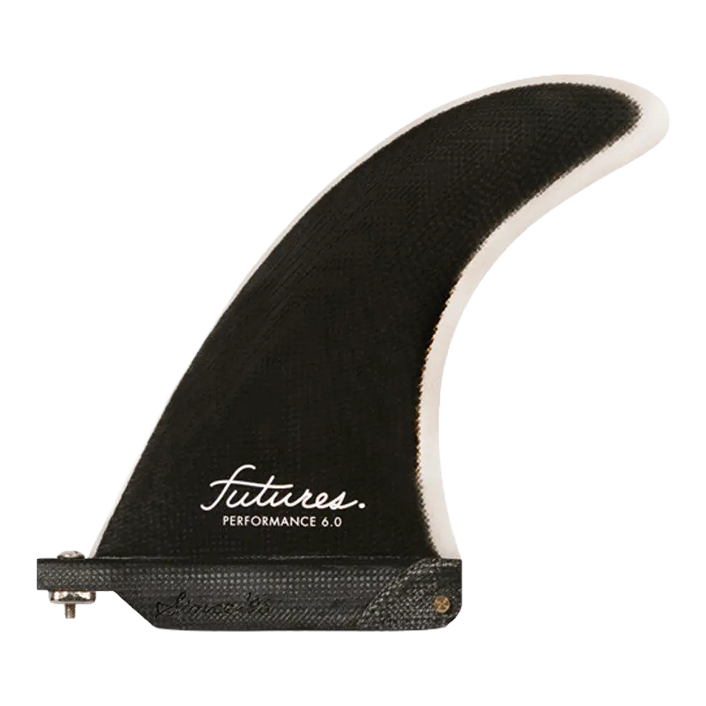 Futures - Ailerons Single - Performance Fibre de verre 6" noir Viral surf