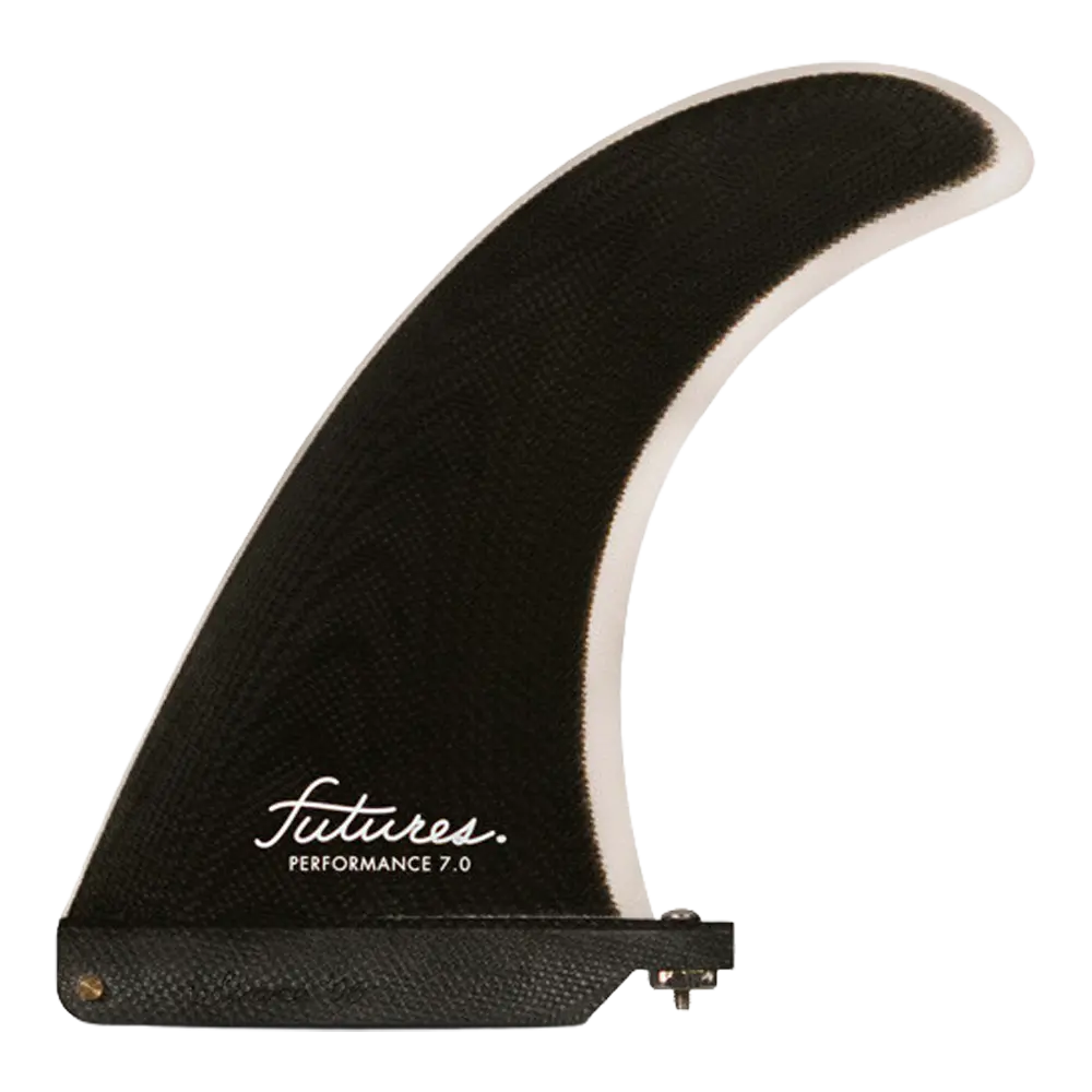 Futures - Ailerons Single - Performance Fibre de verre 7" noir Viral surf