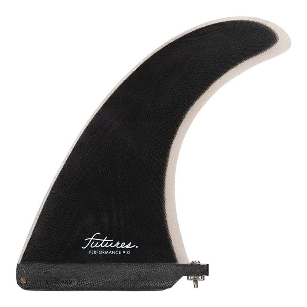 Futures - Ailerons Single - Performance Fibre de verre 9" noir Viral surf