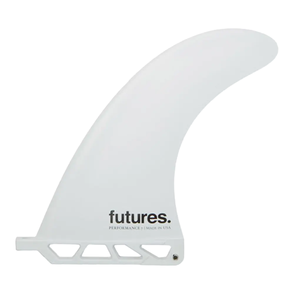 Futures - Ailerons Single - Performance Thermotech 8" blanc Viral surf