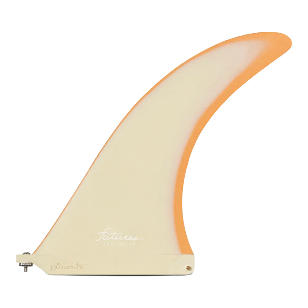 Futures - Ailerons Single - Zack Flores Fibre de verre 9.5" orange Viral surf