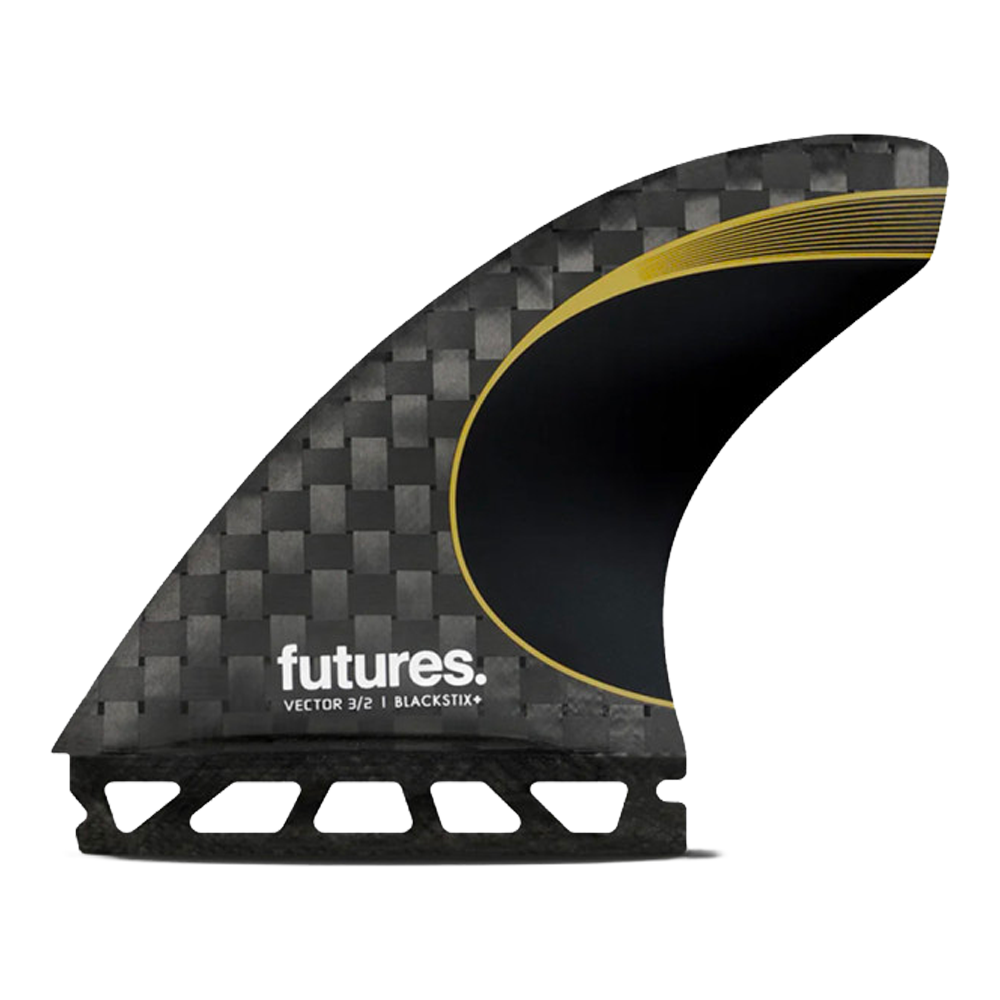 Futures - Ailerons Thrusters - Vector 3/2 blackstix silver noir Viral surf