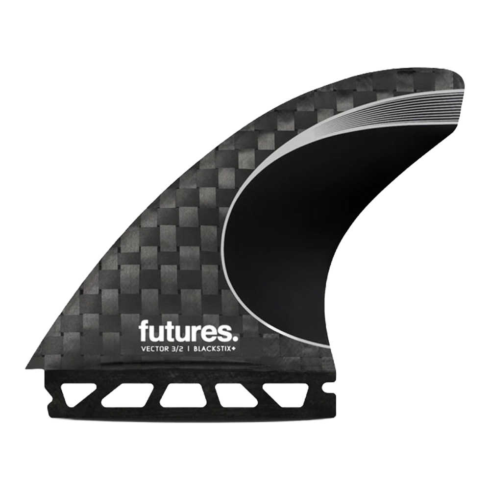 Futures - Ailerons Thrusters - Vector 3/2 blackstix silver noir Viral surf