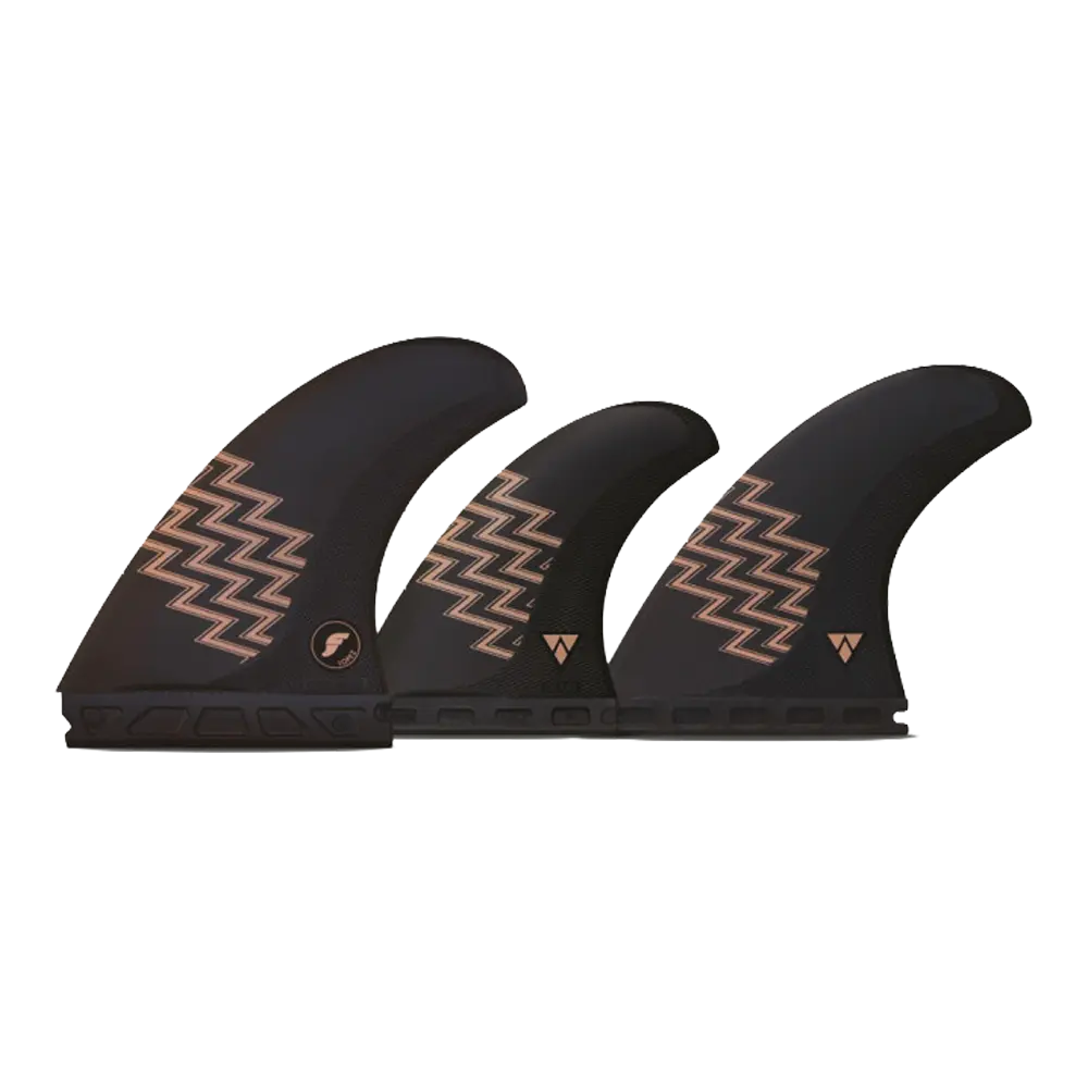 Futures - Ailerons Tri-quad - Gerry Lopez alpha series Carbon noir Viral surf