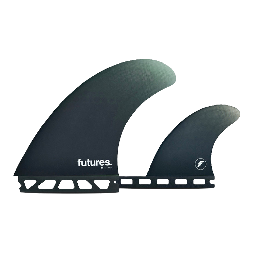 Futures - Ailerons Twins - FT1 RTM Honeycomb bleu Viral surf