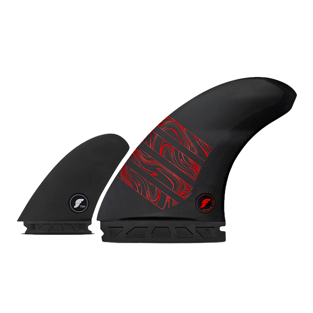 Futures - Fins Twinzers - Alpha reverse 3/2 Glass fiber Red Viral surf