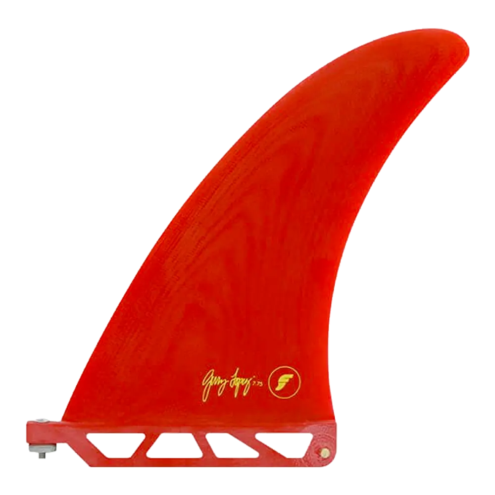 Futures - Aileron single - Gerry Lopez fiberglass 7.75" rouge Surfshop - Shapers Club House