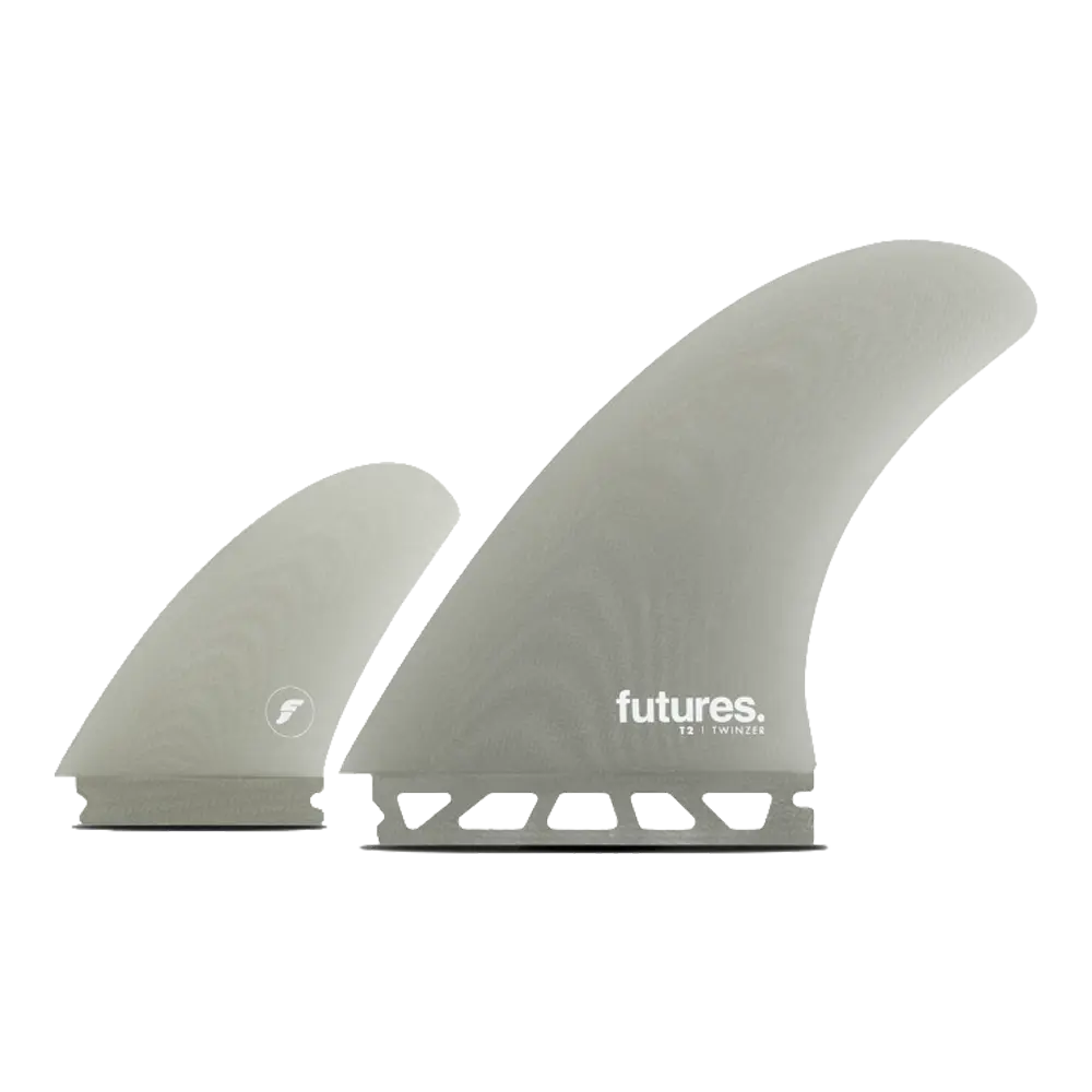 Futures - Ailerons twinzer - Dérives T2 9 deg gris Viral surf