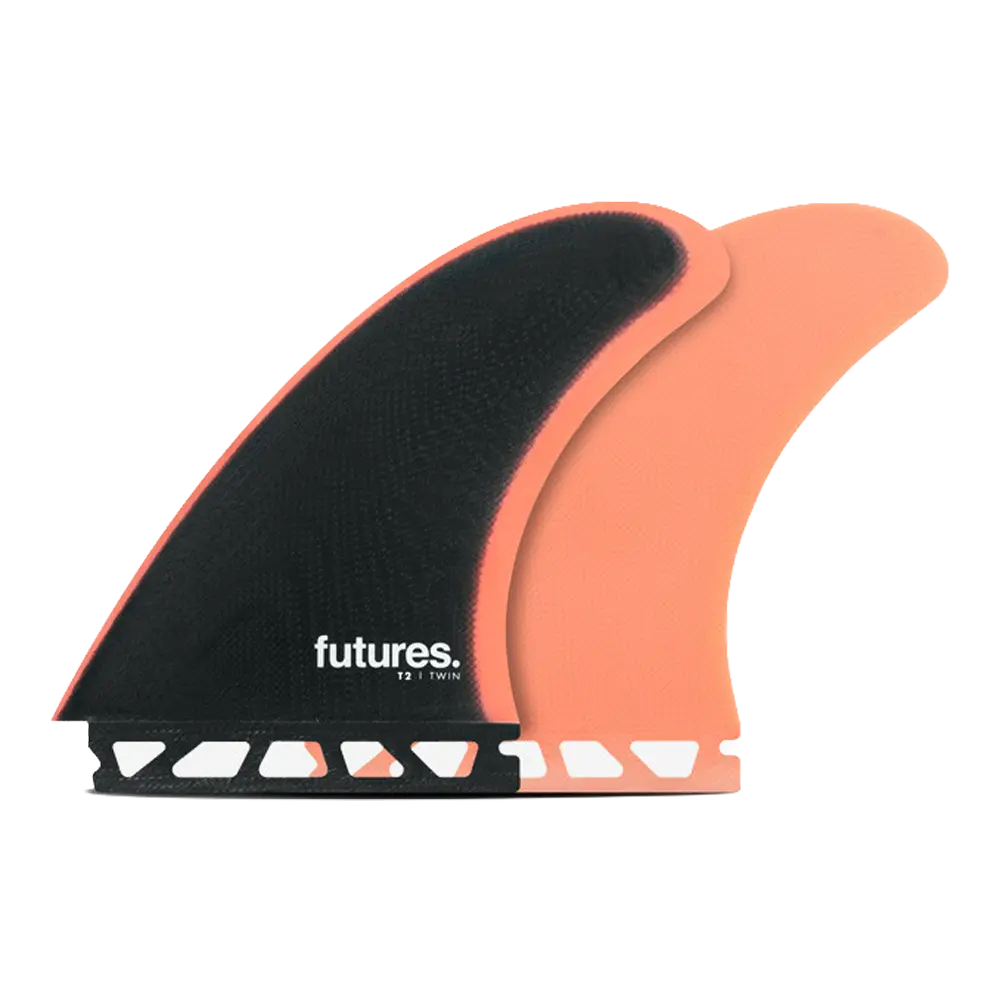 Futures - Aileron twin - T2 Fiberglass Twin Fin Set Futures Fins