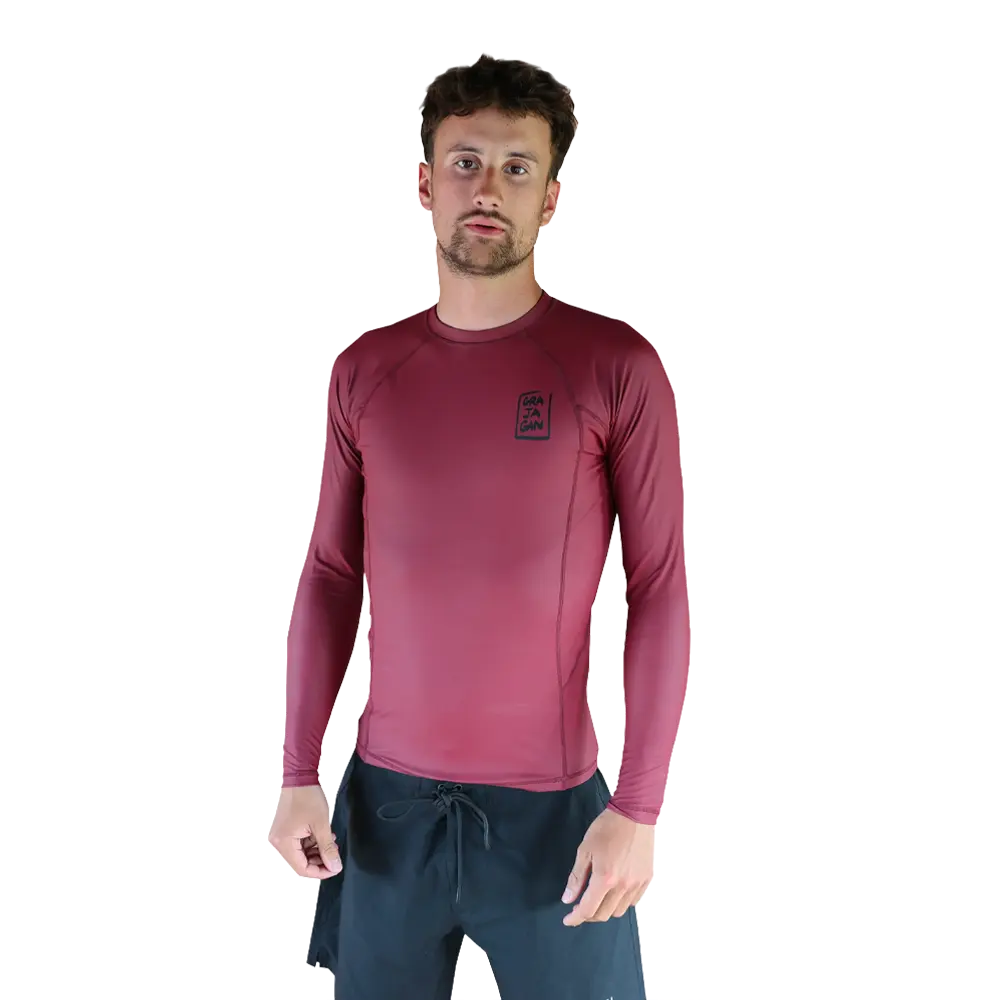 Grajagan - Vestes & tops Homme - Coupe-vent manches longues UPF 50 rouge Surf Lounge