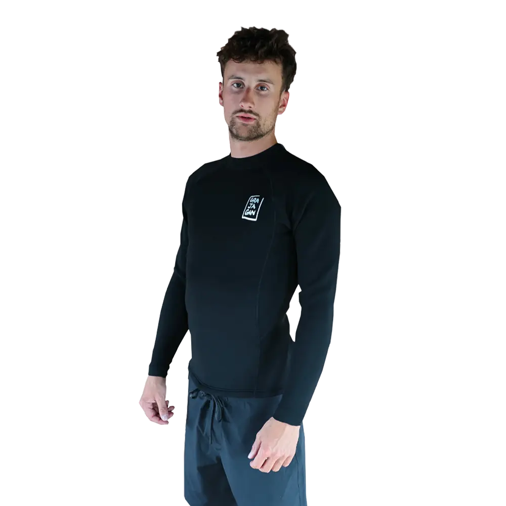 Grajagan - Vestes & tops Homme - Haut néoprène 1,5MM noir Surf Lounge
