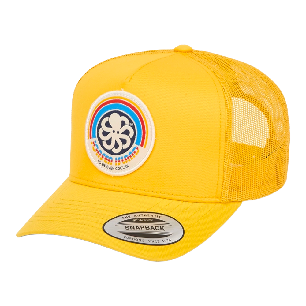 Jonsen island - Casquettes - Trucker rainbow 2 full yellow jaune Jonsen island