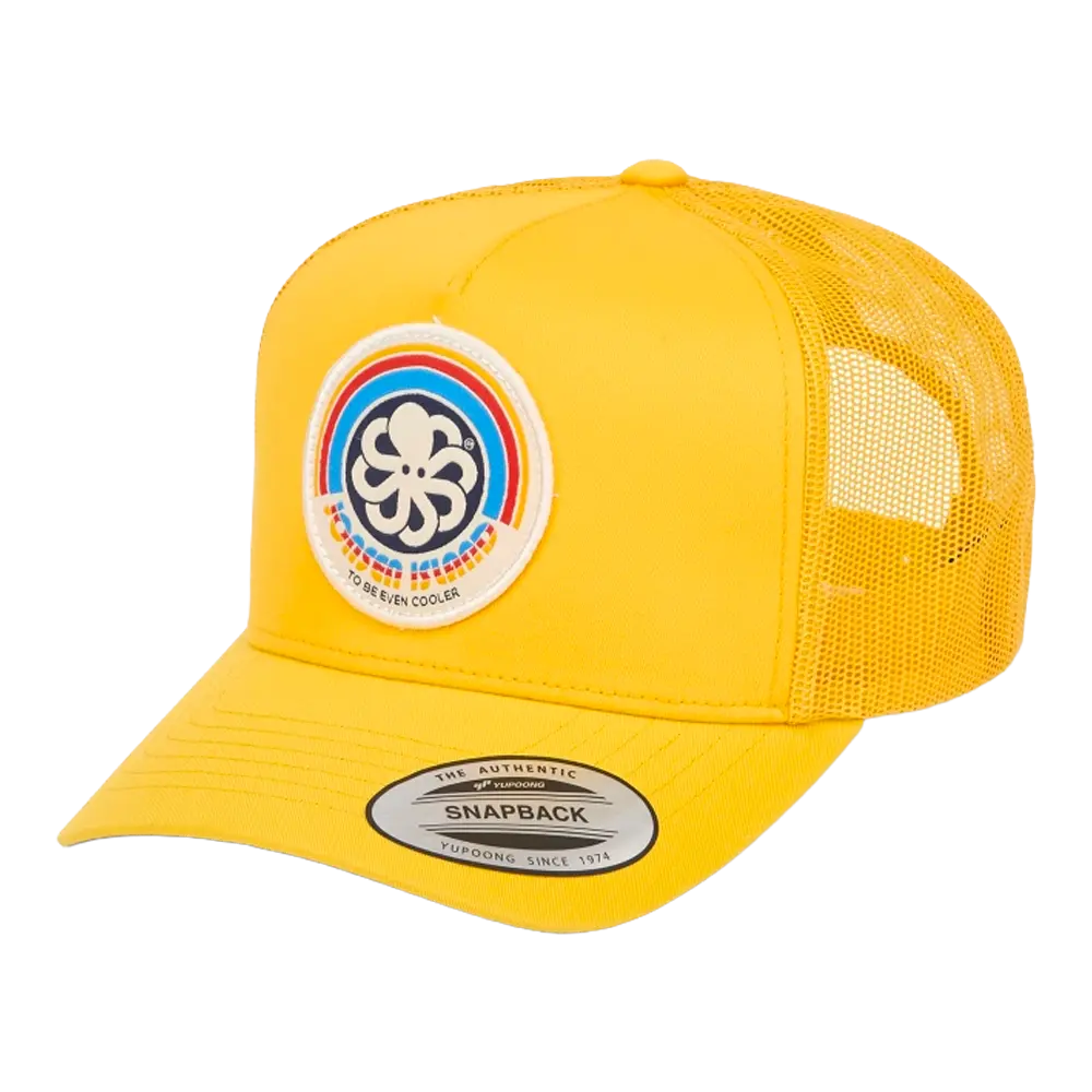 Jonsen island - Casquettes - Trucker rainbow 2 full yellow jaune Jonsen island