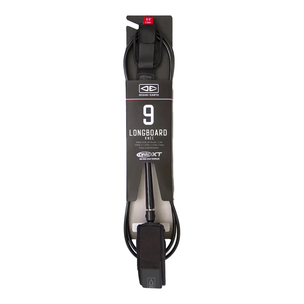 Ocean and earth - Leash - Knee 9' noir Surfshop - Shapers Club House