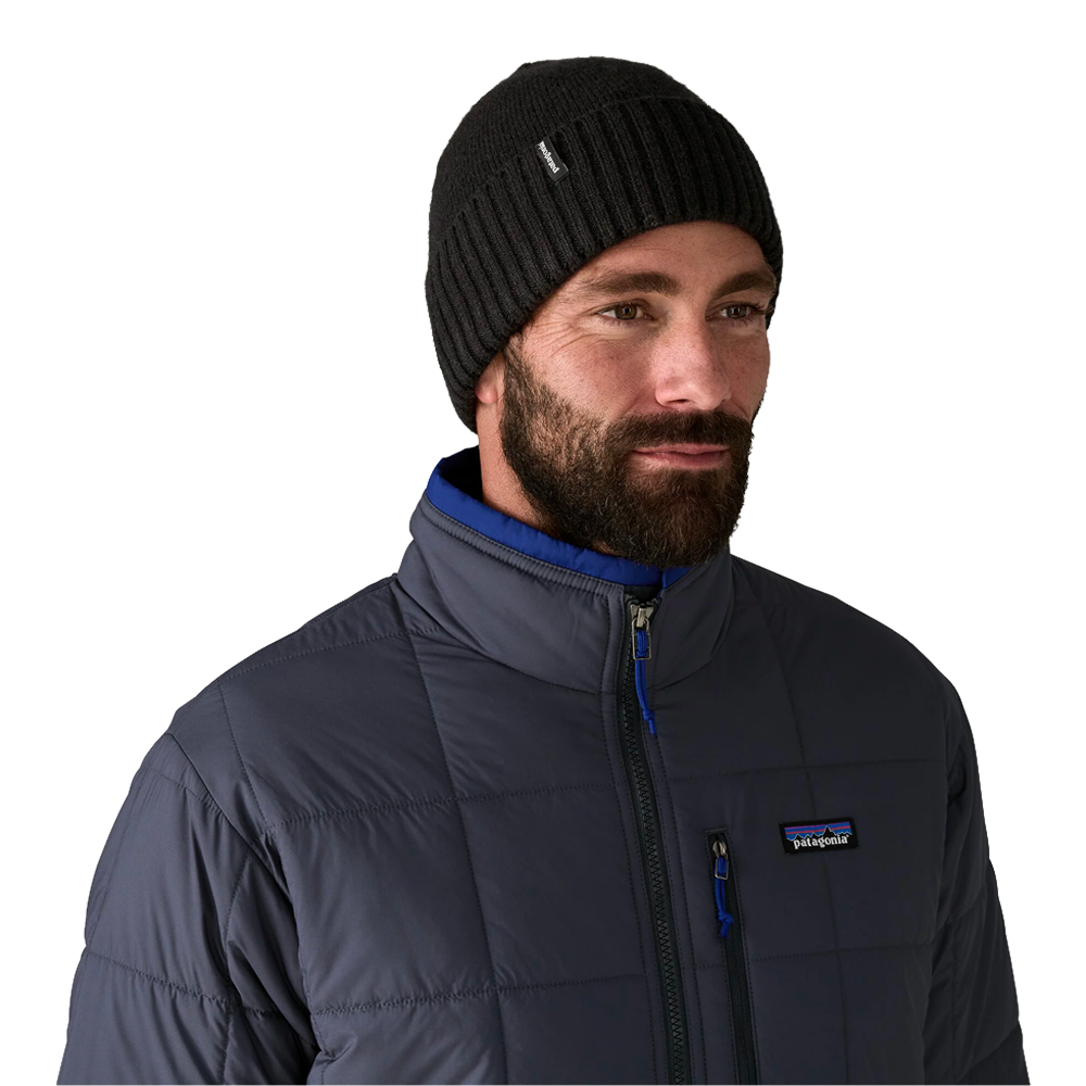 Patagonia - Bonnets - Fishermans Rolled Beanie noir Patagonia Purpose Trust