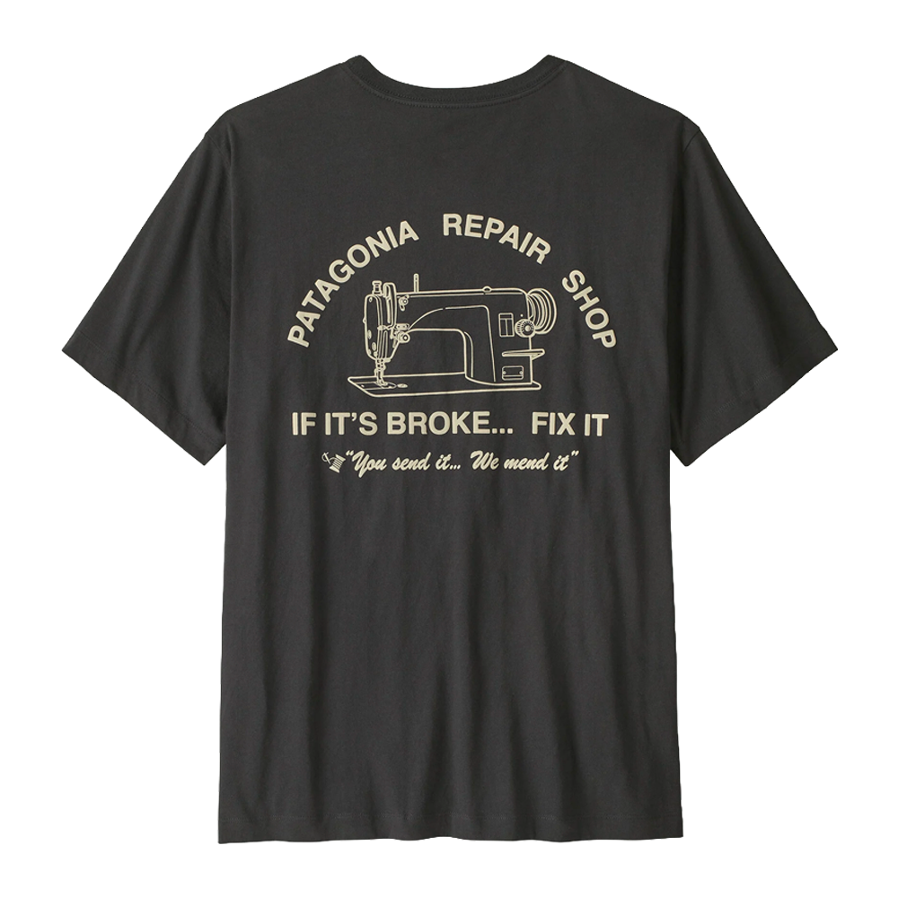 Patagonia - T-shirts - Repair Shop T-Shirt - Ink Black Patagonia Purpose Trust