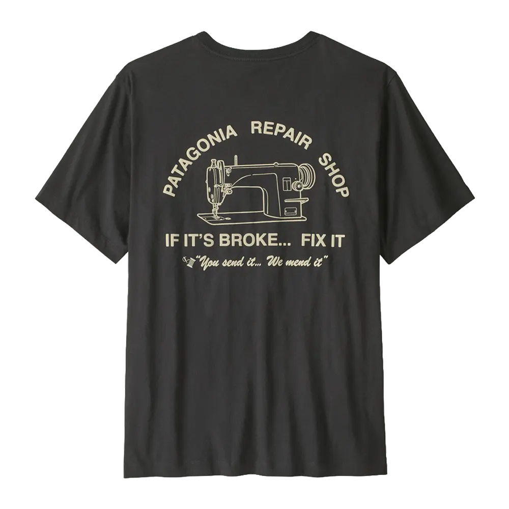Patagonia - T-shirts - Repair Shop T-Shirt - Ink Black Patagonia Purpose Trust