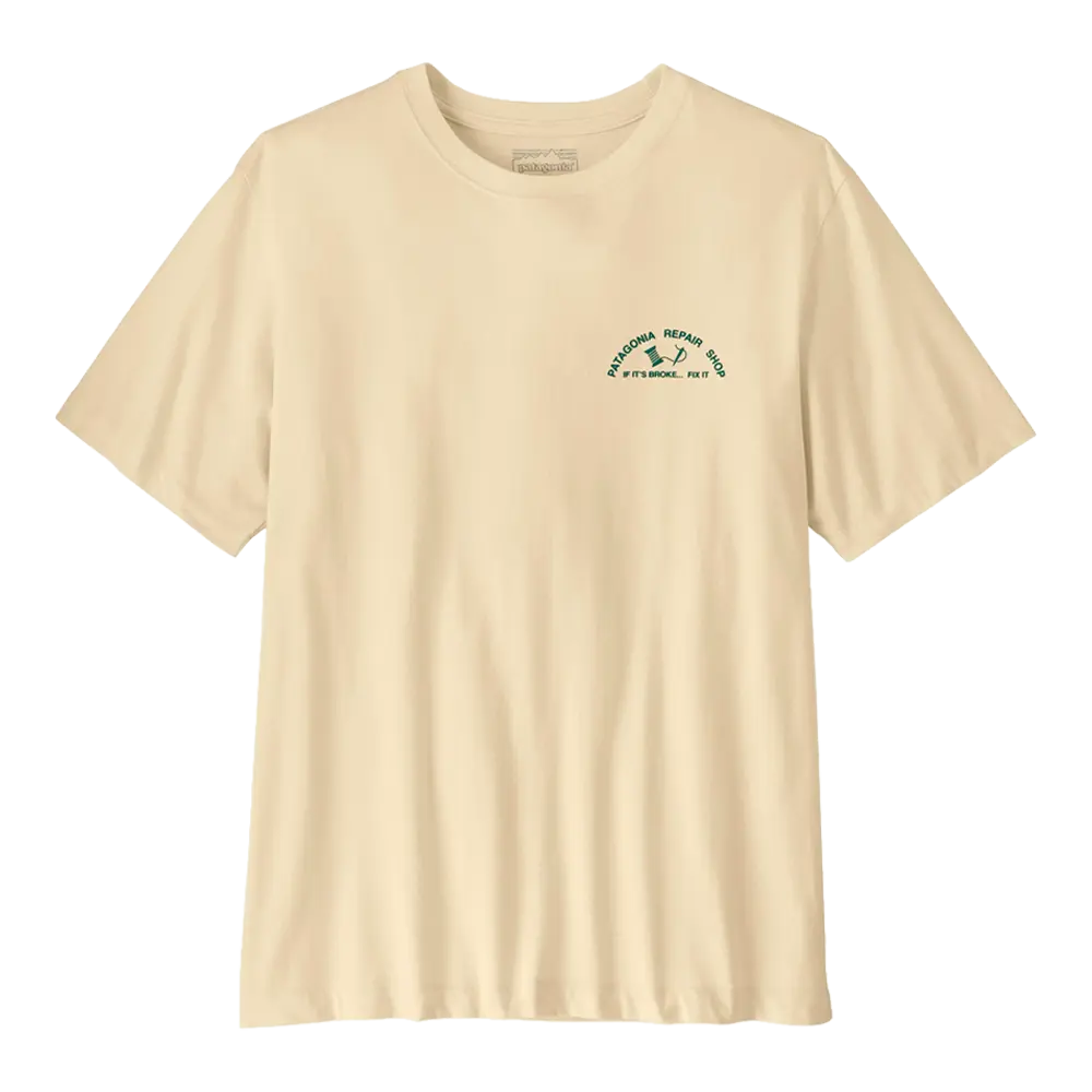 Patagonia - T-shirts - Repair Shop T-Shirt - Undyed Natural Patagonia Purpose Trust