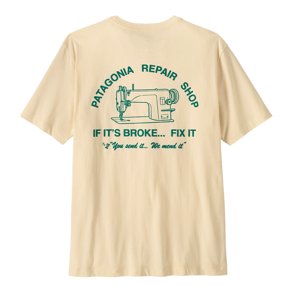 Patagonia - T-shirts - Repair Shop T-Shirt - Undyed Natural Patagonia Purpose Trust