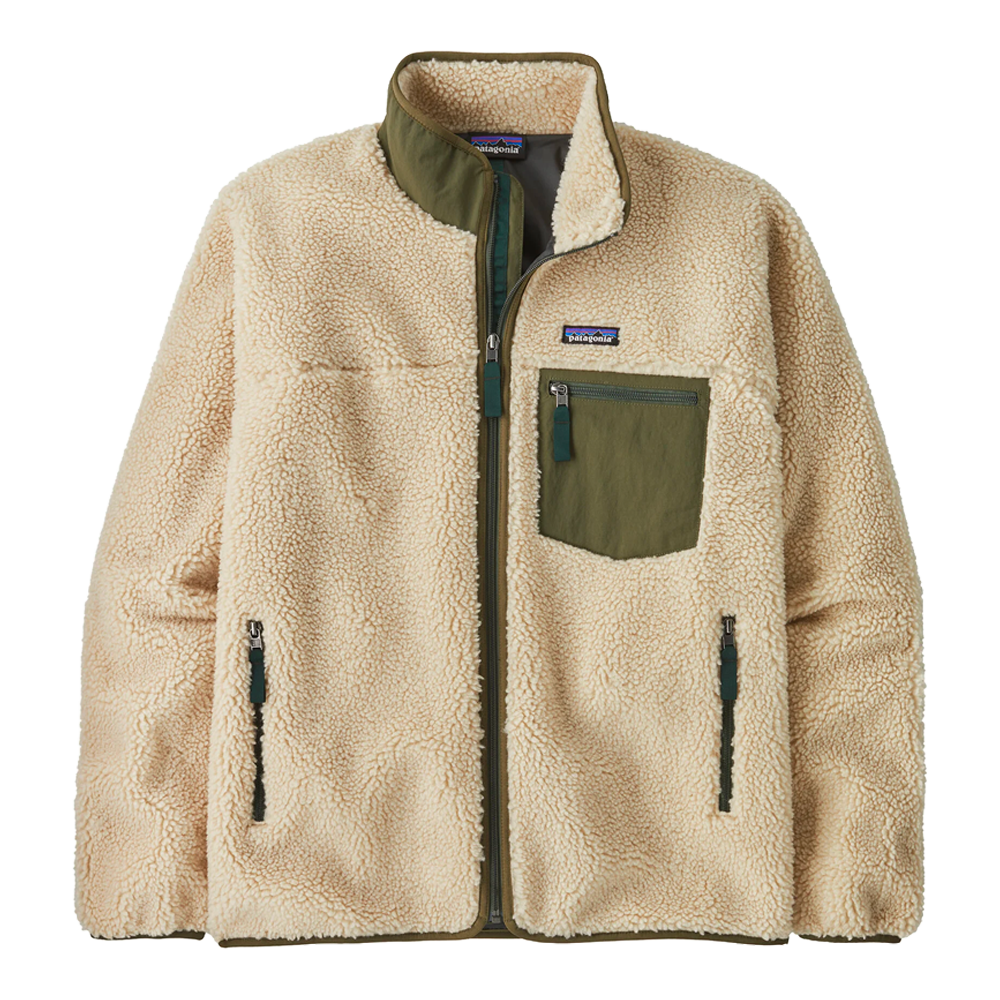 Patagonia - Vestes & surchemises - Classic Retro-X Jkt - Dark Natural w/Basin Green Patagonia Purpose Trust