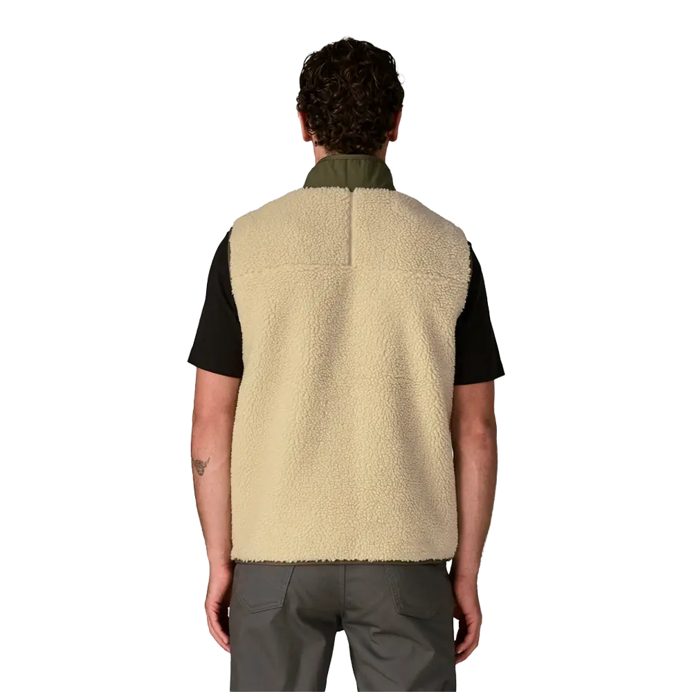 Patagonia - Vestes & surchemises - Classic Retro-X Vest - Dark Natural w/Basin Green Patagonia Purpose Trust