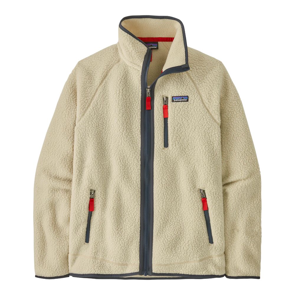 Patagonia - Vestes & surchemises - Retro Pile Jkt - Pelican w/Smolder Blue Patagonia Purpose Trust