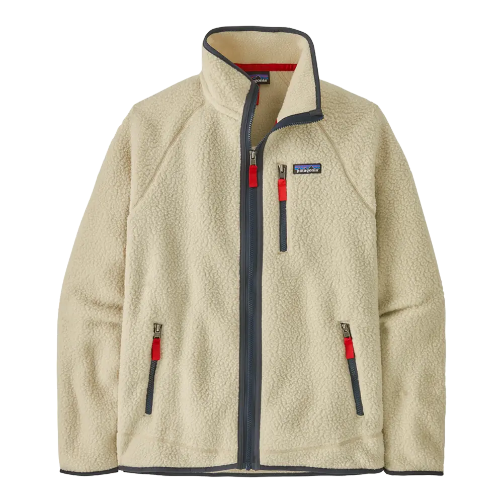 Patagonia - Vestes & surchemises - Retro Pile Jkt - Pelican w/Smolder Blue Patagonia Purpose Trust