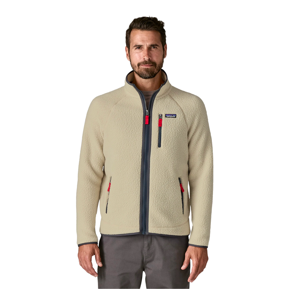 Patagonia - Vestes & surchemises - Retro Pile Jkt - Pelican w/Smolder Blue Patagonia Purpose Trust