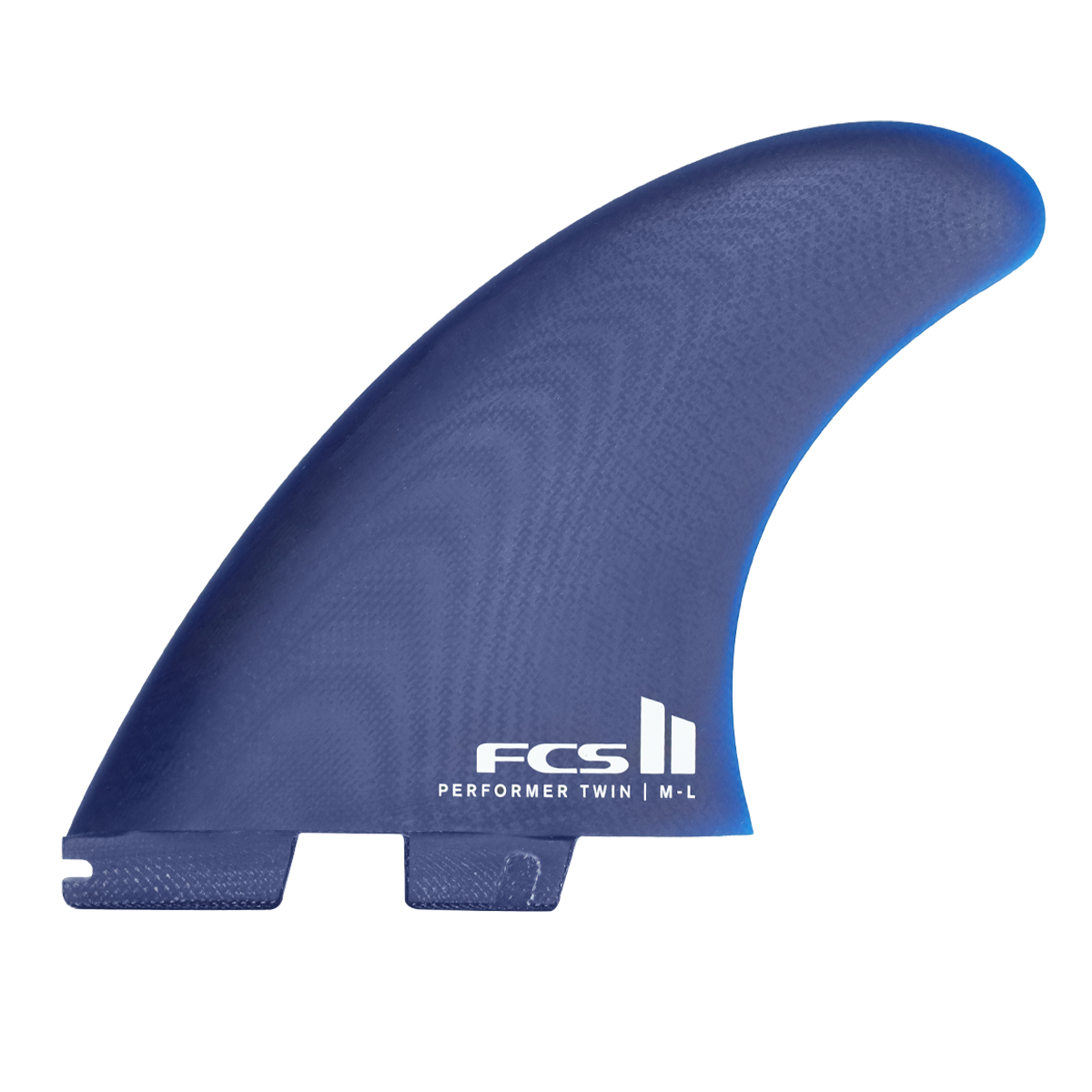 FCS II - Ailerons Twin + 1 - Performer Fibre de verre Cali blue