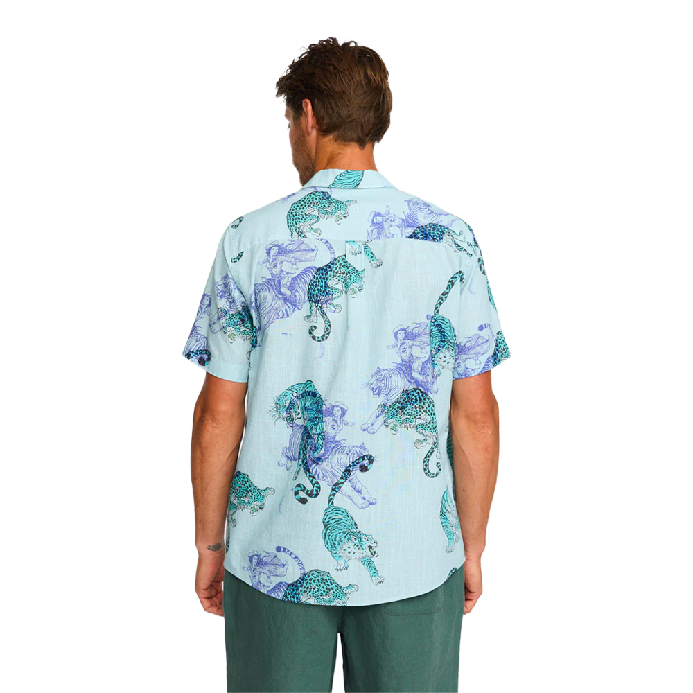 Revolution - Chemises - Cuban léopard bleu Selfhood®