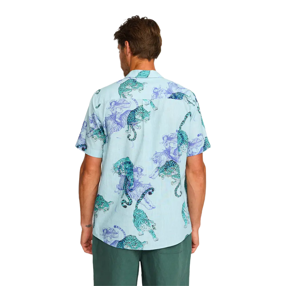 Revolution - Chemises - Cuban léopard bleu Selfhood®
