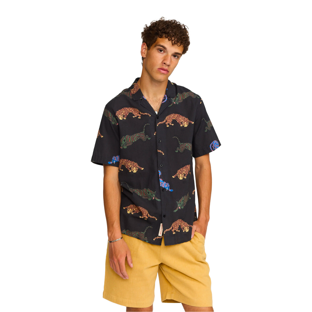 Revolution - Chemises - Cuban léopard noir Selfhood®