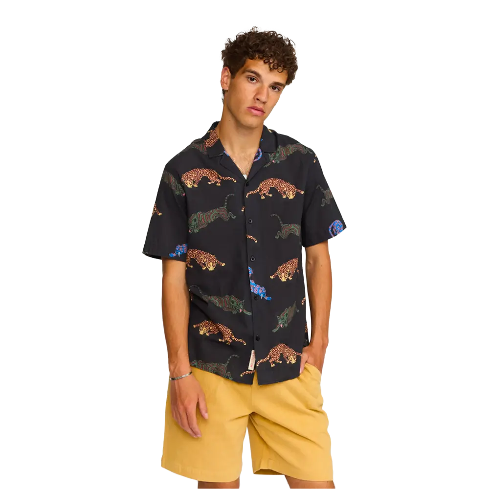 Revolution - Chemises - Cuban léopard noir Selfhood®