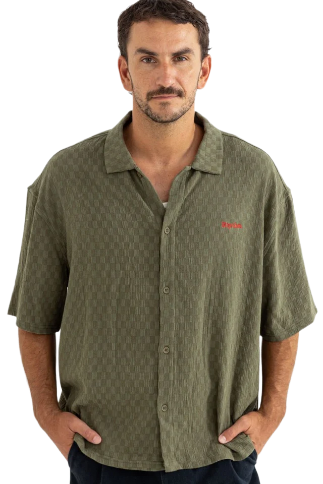Rhythm - Chemises - Wash check - Vert Hoff