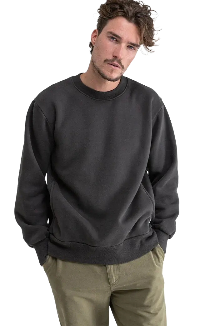 Rhythm - Pulls & mailles - Classic Fleece Crew noir Hoff