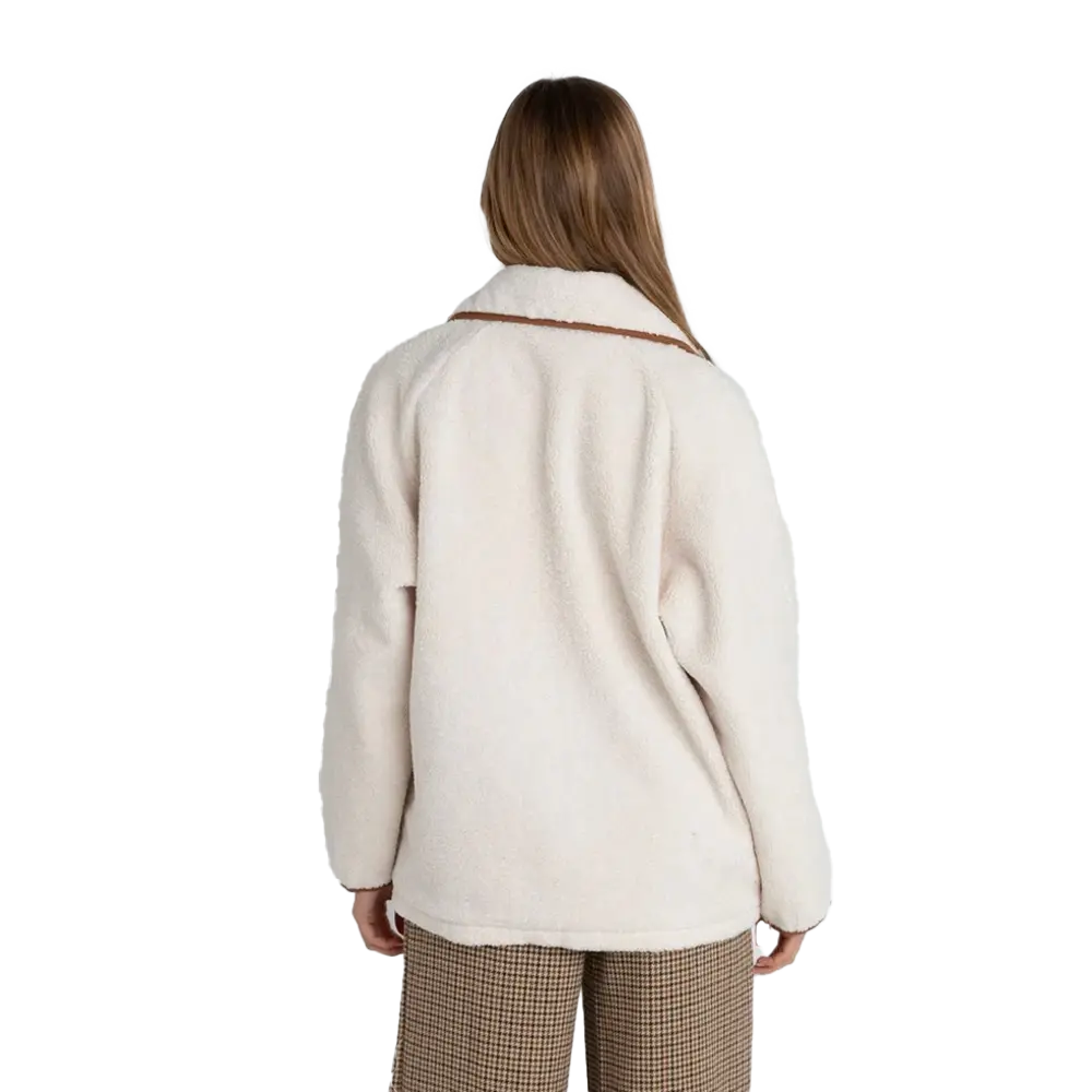 Rhythm - Veste polaire femme - Snowy sherpa jacket beige Rhythm
