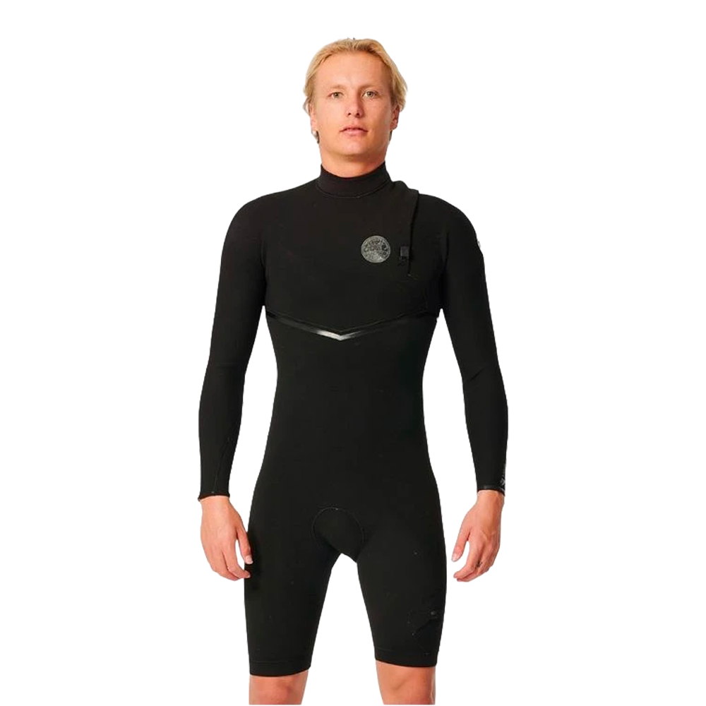 Rip curl - Combinaison shorty homme - E-bomb 2/2 zip free noir