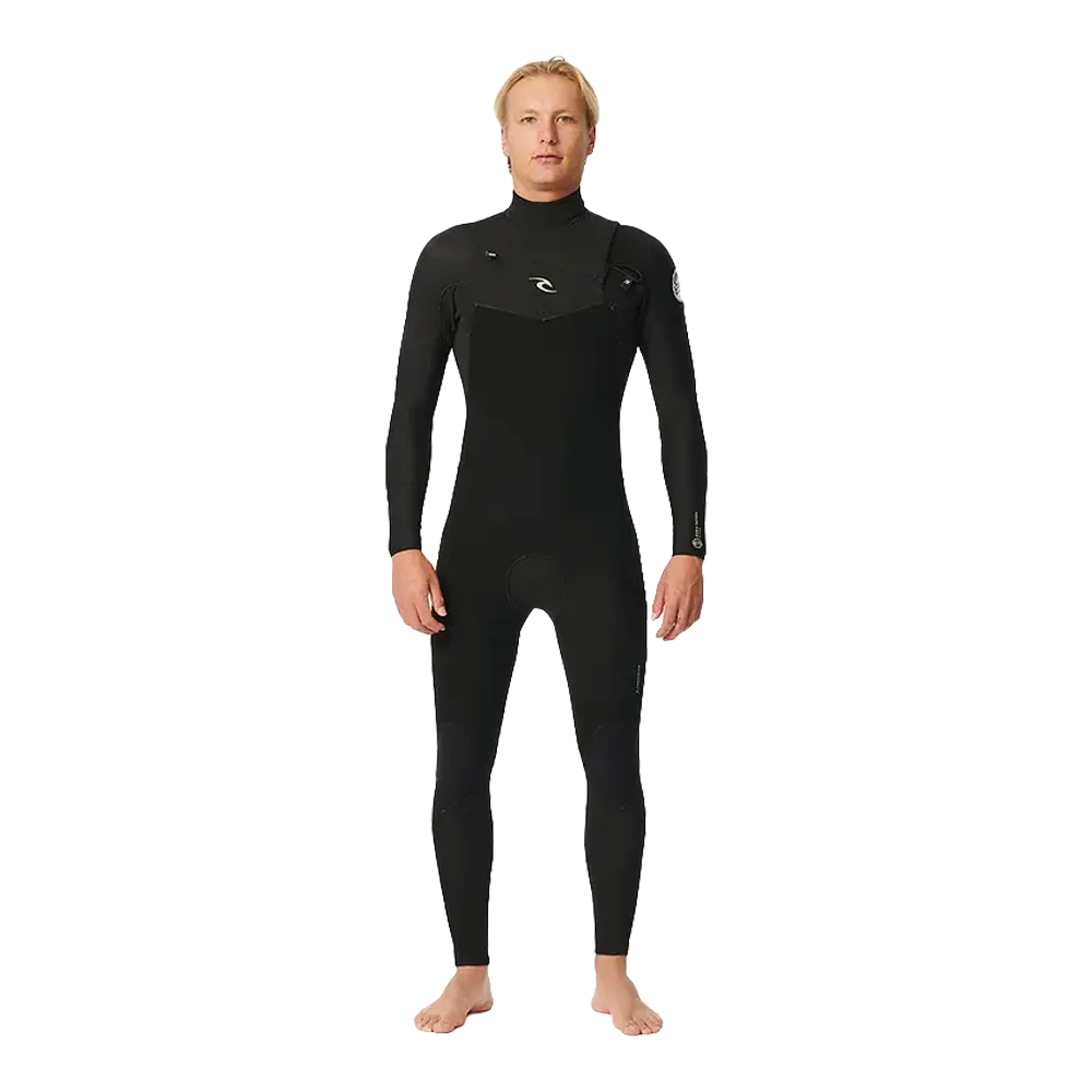 Rip curl - Combinaison intégrale homme - Dawn patrol 5/3 chest zip noir Surfshop - Shapers Club House