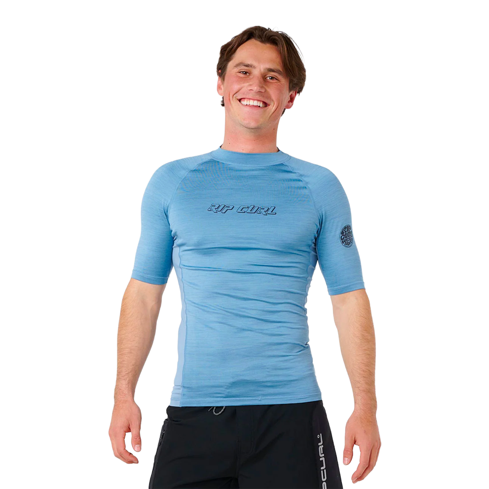 Rip curl - Vestes & tops - T-shirt anti-UV manches courtes Dawn patrol perf bleu Rip curl