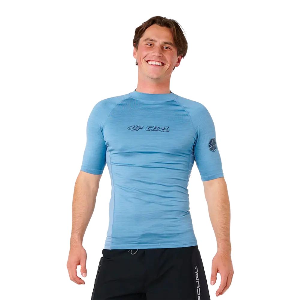 Rip curl - Vestes & tops - T-shirt anti-UV manches courtes Dawn patrol perf bleu Rip curl